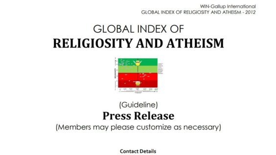 2012 宗教と無神論に関する国際指標